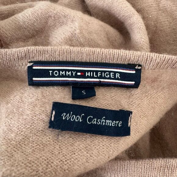 Tommy Hilfiger Women’s Cashmere Wool Blend Sweater 1/4 Zip Up Size Small - Picture 4 of 9